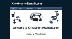 Desktop Screenshot of kneescooterrentals.com