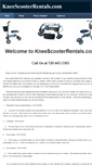 Mobile Screenshot of kneescooterrentals.com