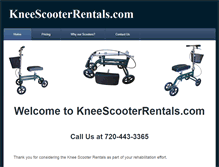 Tablet Screenshot of kneescooterrentals.com